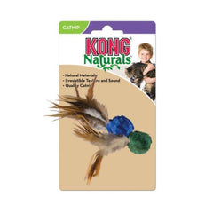 KONG - Cat Naturals Crinkle Ball with Feather