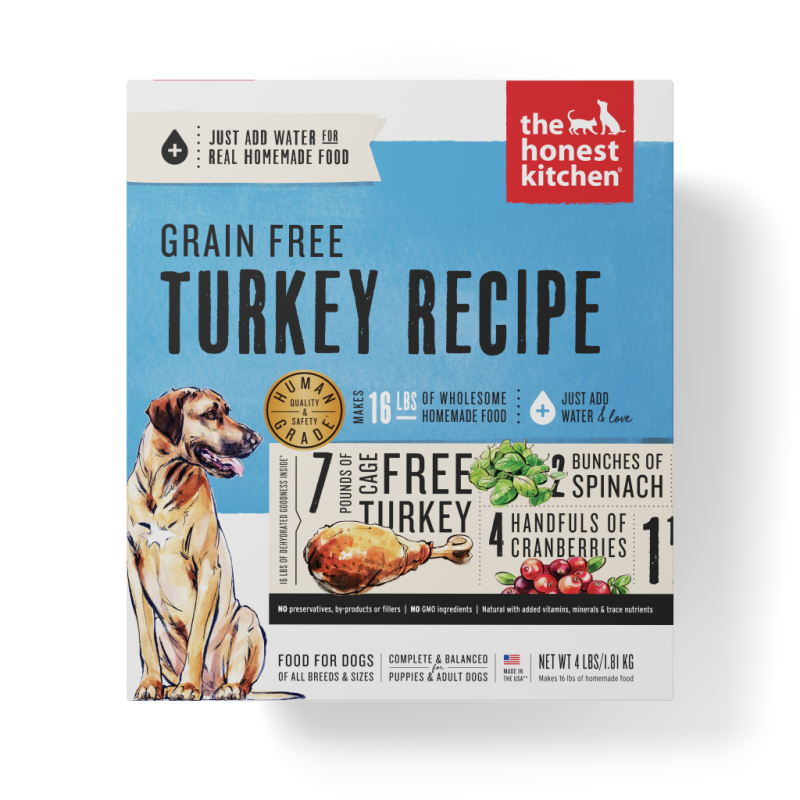 The Honest Kitchen - Dog Grain Free Turkey Box 4lb