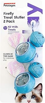 Catstages - Cat Firefly Treat Stuffer Glow-in-The-Dark - 2 Pack