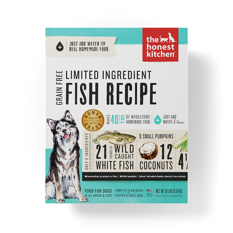 The Honest Kitchen - Dog LID Grain Free Fish & Coconut Box 10lb