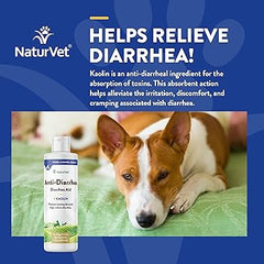 NaturVet Anti-Diarrhea plus Kaolin for Dogs and Cats 8oz