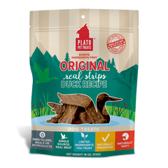 Plato - Dog Original Strips Duck 18oz