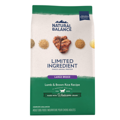 Natural Balance - LID - Dog Lamb & Brown Rice Large Breed 26lb