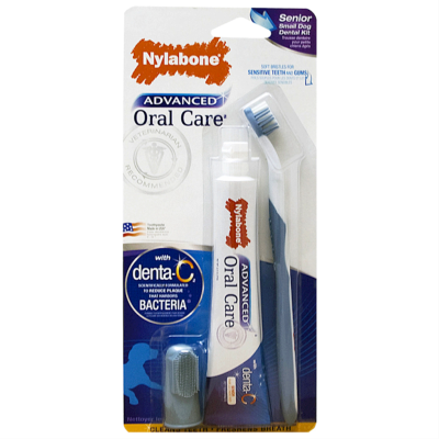 Nylabone - ADANCED ORAL CARE SENIOR SM DOG DENTAL KIT