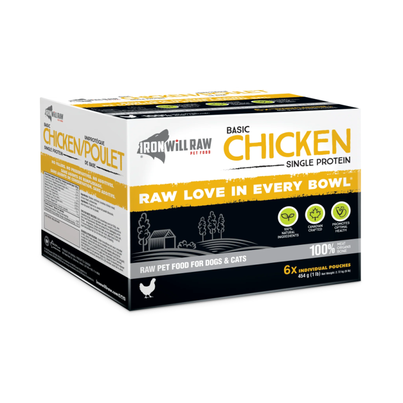 Iron Will Raw Dog GF Basic Chicken Single Protein 6/1 lb