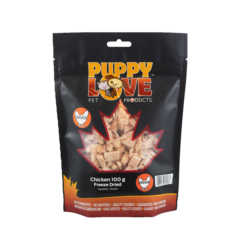 Puppy Love - Freeze Dried Treats Chicken 100g