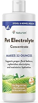 NaturVet Pet Electrolyte Concentrate for Dogs and Cats, 16 oz Liquid Concentrate