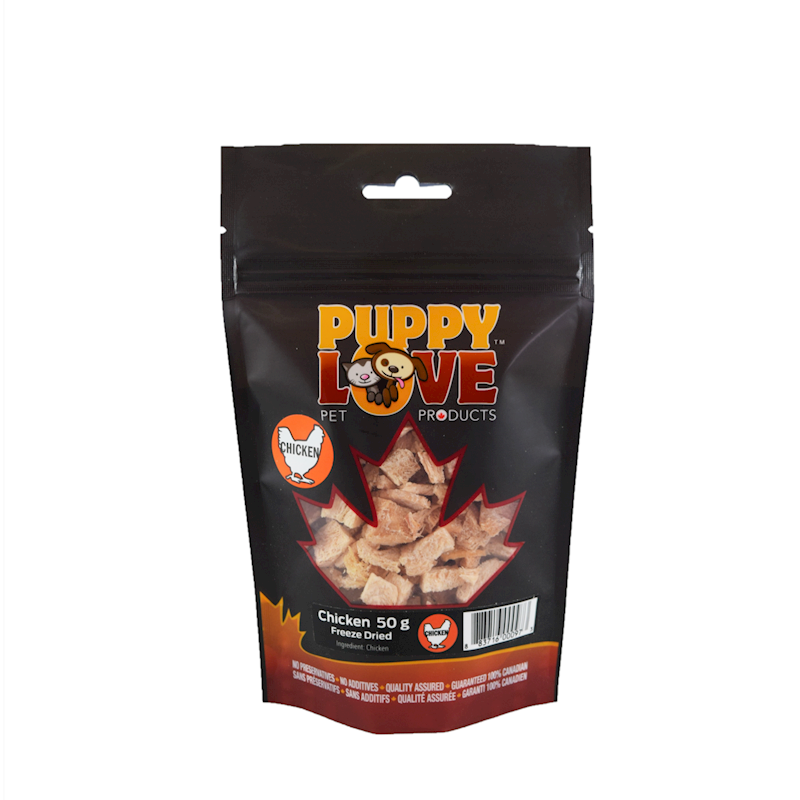 Puppy Love - Freeze Dried Treats Chicken 50g