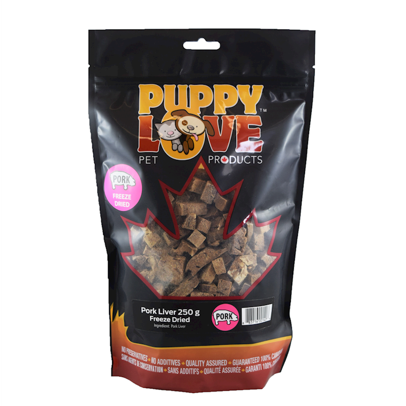 Puppy Love - Freeze Dried Treats Pork Liver 250g