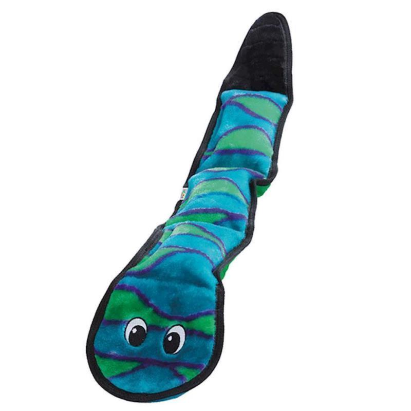 Outward Hound - Dog Durablez Snake 6 Squeakers Blue/Green