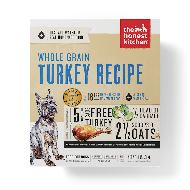 The Honest Kitchen - Dog Whole Grain Turkey Box 4lb