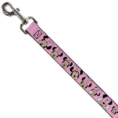 Buckle Down - Minnie Mouse Expressions Pink Dog Leash