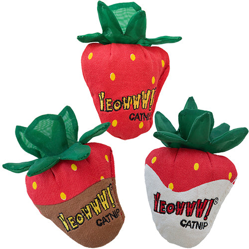 Ducky World - Yeowww Catnip Strawberry Chocolate Dipped