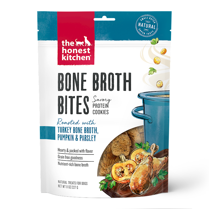 The Honest Kitchen - Bone Broth Bites Turkey with Pumpkin 8oz