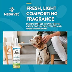 NaturVet Quiet Moments Herbal Calming Spray, 8 Ounce- Canine