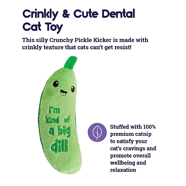 Catstages - Cat Crunchy Pickle Kicker Dental Catnip Cat Toy