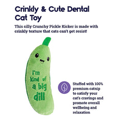 Catstages - Cat Crunchy Pickle Kicker Dental Catnip Cat Toy