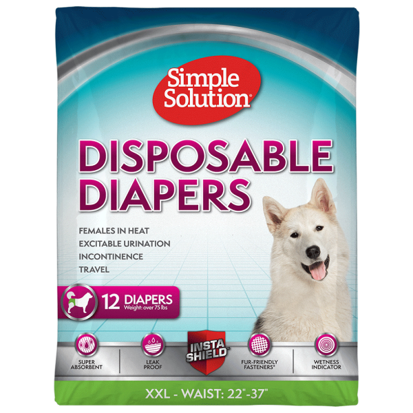 Simple Solution Disposable Female Diapers XXL 12pk