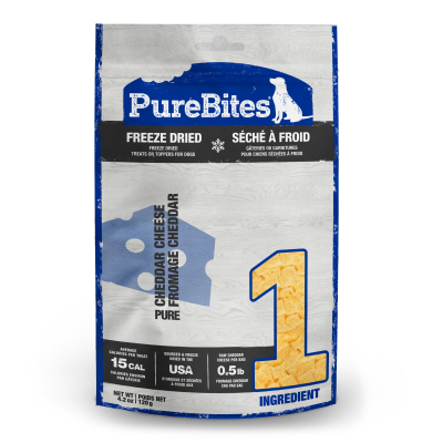 Purebites - Dog Cheddar Cheese 4.2oz Mid Size