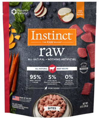 Nature's Variety - Instinct - 85/15 - Dog - Beef - Bites 8oz