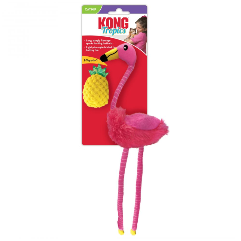 KONG - Cat Tropics Flamingo 2pk