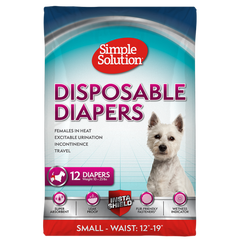 Simple Solution Disposable Female Diapers Small 12 pk