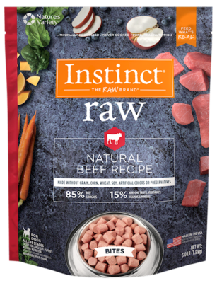 Nature's Variety - Instinct - Dog - 85/15 - Beef - Bites 3lb