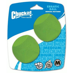 Petmate - Chuckit! - Dog Erratic Ball Medium 2pk