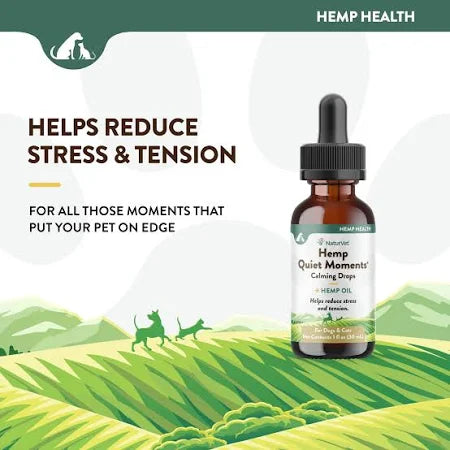 NaturVet Hemp Quiet Moments Calming Drops