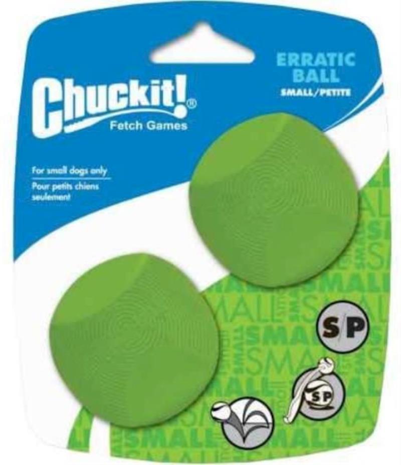 Petmate - Chuckit! - Dog Erratic Ball Small 2pk