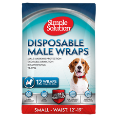 Simple Solution Disposable Male Dog Wrap Small