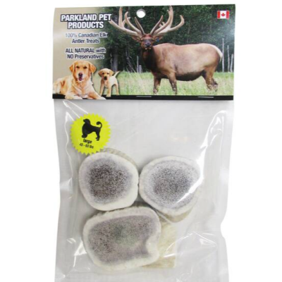 Parkland Pet Products - 3 Sliced Hard Antler Disks - Large