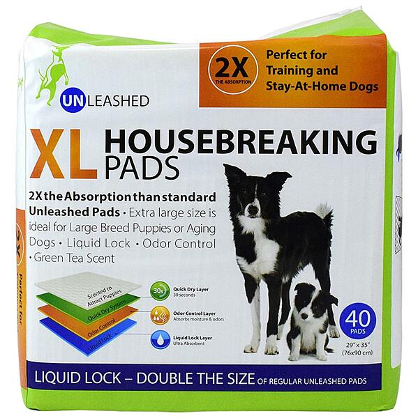 Unleashed Housebreaking Pads XLarge 40PK