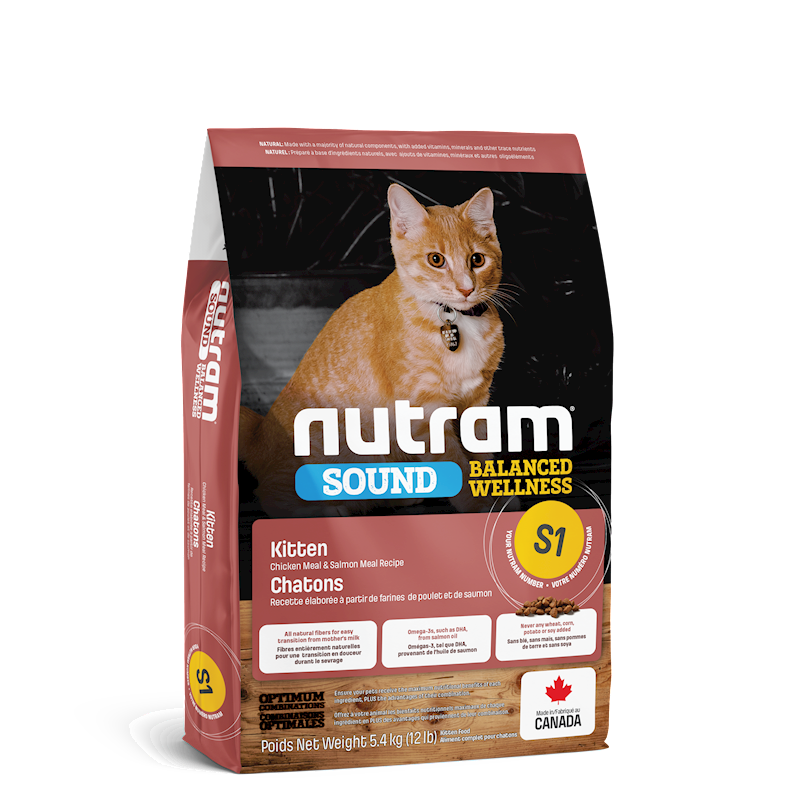 Nutram - Cat Sound Balanced Wellness Kitten 11.9lb (S1)