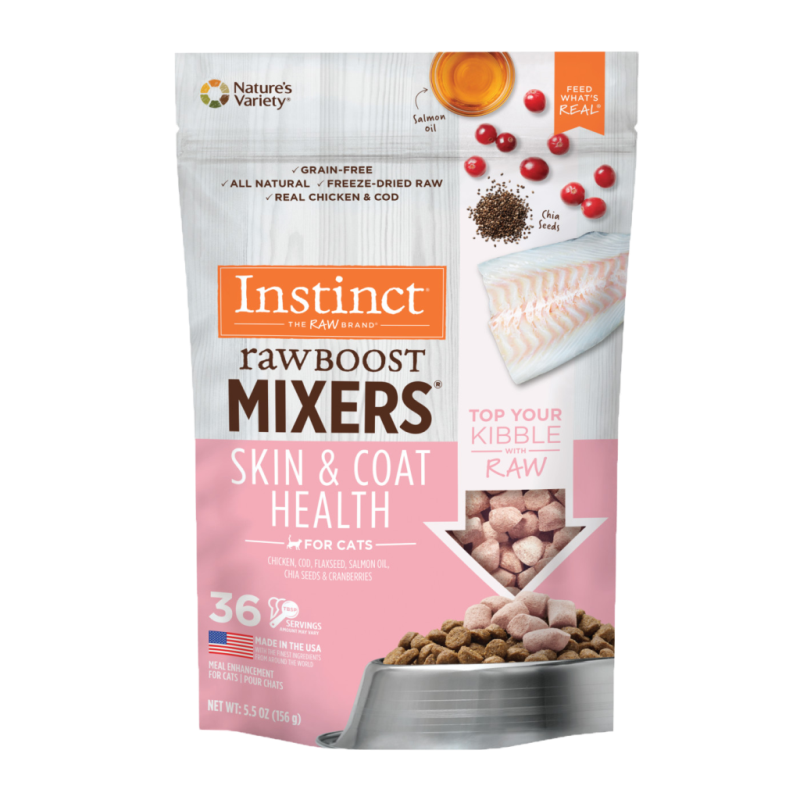 Instinct Raw Boost Mixers - Cat - Skin & Coat Health 0.75oz