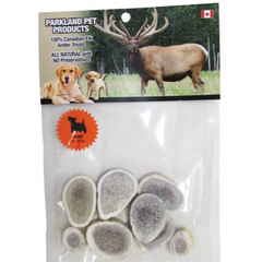 Parkland Pet Products - 9 Sliced Hard Antler Disks - Small