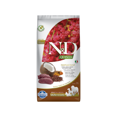 Farmina - Dog N&D Quinoa Skin & Coat Venison Functional L.I.D. Adult 15.4lb