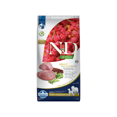 Farmina - Dog N&D Quinoa Weight Management Lamb Functional L.I.D. Adult 15.4lb