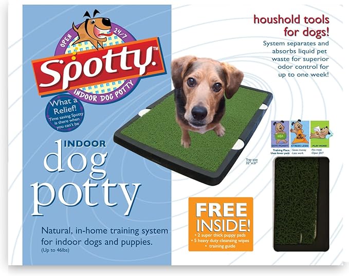 Spotty Indoor Potty Pad, House Training Pet Puppy Dog Artificial Grass Turf Pee Mat