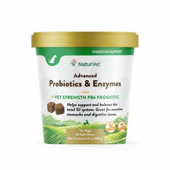 NaturVet Soft Chew Advanced Probiotic & Enzymes 70CT