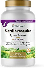 NaturVet Cardiovascular Support for Dogs - 60 Chewable Tabs