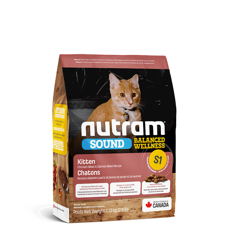 Nutram - Cat Sound Balanced Wellness Kitten 2.5lb (S1)