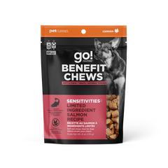 Petcurean - Go! - Dog Benefit Chews - Sensitivities LID Salmon Pouch 6oz