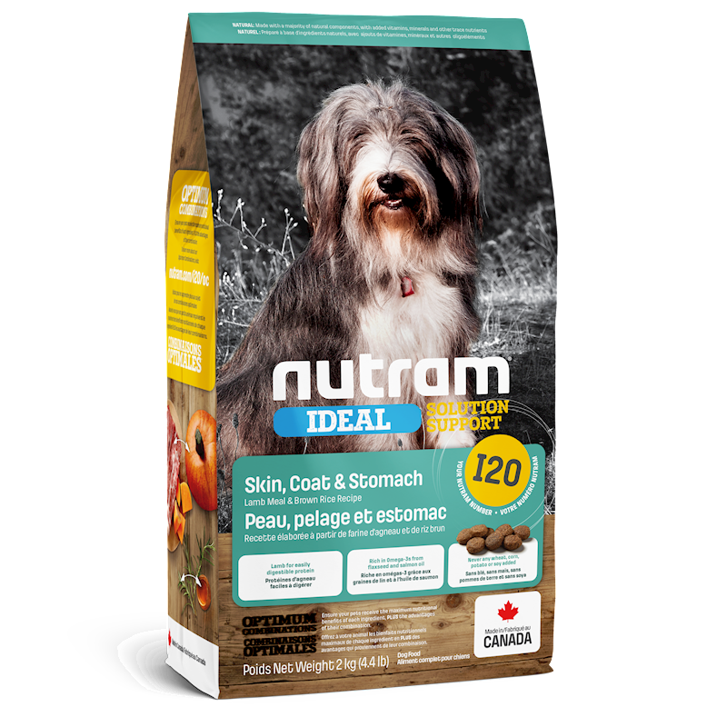 Nutram - Dog Ideal Solution Skin, Coat & Stomach 4.4lb (I20)