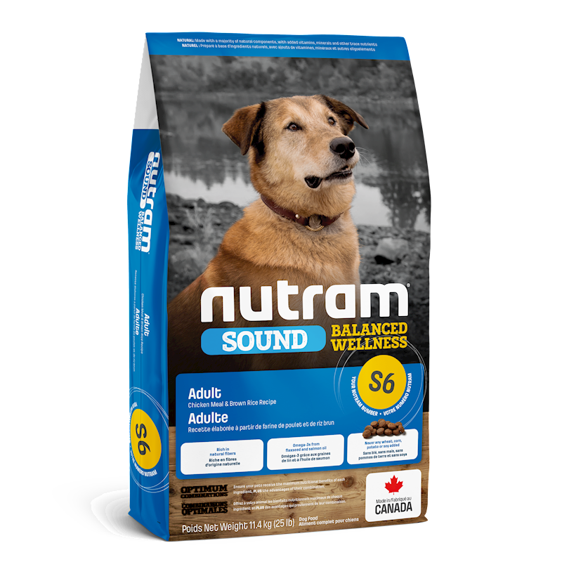 Nutram - Dog Sound Balanced Wellness 25lb (S6)