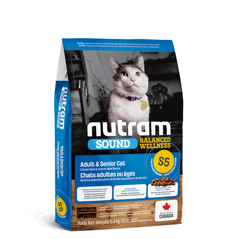 Nutram - Cat Sound Balanced Wellness Senior 11.9lb (S5)