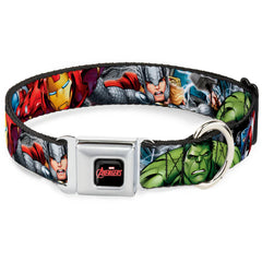 Buckle Down - MARVEL AVENGERS Logo Seatbelt Buckle Collar