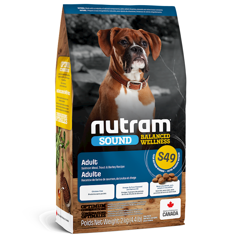 Nutram - Dog Sound Balanced Wellness Adlt Fish 4.4lb (S49)