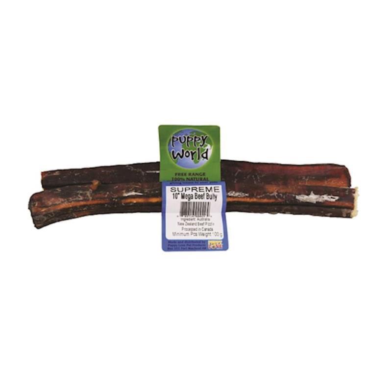 Puppy World - Beef Mega Supreme Bully Stick 10"