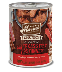 Merrick - Classic - Dog Chunky Big Texas Steak Tips 12.7oz